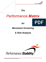 Performance Matrix of Strength and Conditioning