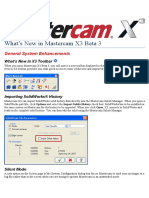 What's New in Mastercam X3 Beta 3: General System Enhancements