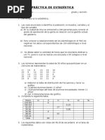 Práctica de Estadística 3ro