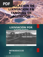 Simulacion de Lixiviacion en Tanque de Agitación