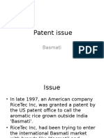 Patent Issue