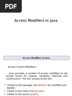 Access Modifier