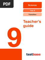 Y9 Science Transition Test Teacher Guide