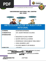 Antecedentes de La Auditoría