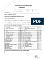 Medical Examinations Form PANAMA