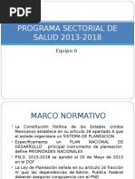 Programa Sectorial de Salud 2013-2018