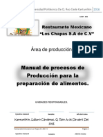 Manual de Procedimientos Restaurante