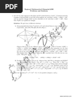 Regional Mathematical Olympiad-2000 Problems and Solutions