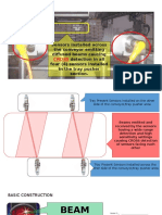 Sensors Installed Across The Conveyor Emitting Diffused Beams Causing Detection in All Four (4) Sensors Installed in The Tray Pusher Section