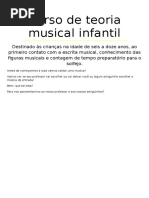 Curso de Teoria Musical Infantil