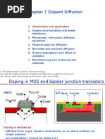 Chapter 7 Dopant Diffusion - I