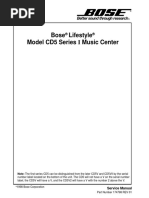 Bose - Lifestyle CD-5 - Service Manual