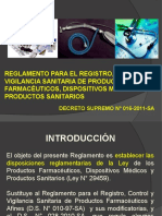 Clase 12 - Reglam. para El Registro, Control y Vigilancia San. de PF, DM y Ps