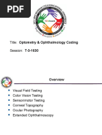 Optometry and Opthalmology