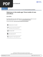 Diplomacy in The Media Age: Three Models of Uses and Effects