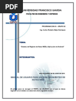 Manual de Sistema de Registro de Notas Android App