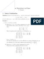 Linear Dependence and Spam