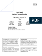 Spall Repair by Low-Pressure Spraying: Reported by ACI Committee E 706