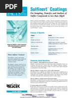 59318A - FASTFACTS - Sulfinert Coatings For Sampling, Transfer, and Analysis OfSulfur Compounds To Less Than 20ppb