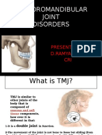 Temporomandibular Joint Disorders: Presented by D.Ramya Priya CRI