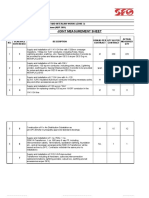 Joint Measurement Sheet