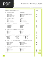 Test Di Livello Italiano A1-B1 PDF