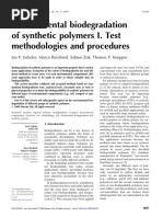 Environmental Biodegradation of Synthetic Polymers I. Test Methodologies and Procedures