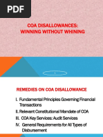 Remedies On COA Disallowance