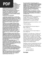 Transformer Construction of The Core