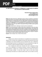 FONTES BENEVIDES. - Alfabetização de Crianças - A Formação e A Construção de Saberes Dos Docentes Alfabetizadores