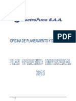 Plan Operativo Electro Puno