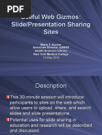 Slide and Presentation Sharing Sites