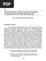 CHOPRA - Characterization of Semiconductor Surfaces by Appearence Potential Spectros