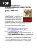 Derecho Constitucional Boliviano