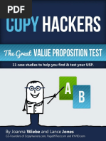 The Great Value Proposition Test COPY HACKERS