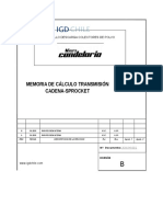 Memoria de Cálculo Transmisión Cadena - R