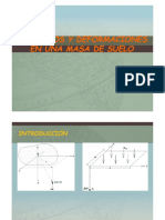 Esfuerzos y Deformaciones en Una Masa de Suelo