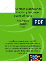 Análisis de Malla Curricular de Comunicación y Lenguaje PDF