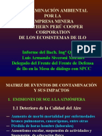 Contaminación Ambiental Por La Empresa Minera Southern Perú Cooper Corporation de Los Ecosistemas de Ilo..