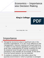 09B Importance of Managerial Economics