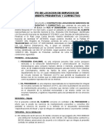 Contrato de Locacion de Servicios de Mantenimiento Preventivo y Correctivo