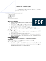 Antibiotic Sensitivity Test and Drug