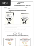 Guia Aprendizaje 3° Los Sustantivos Individuales y Colectivos