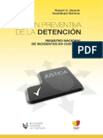 Gestion Preventiva de La Detencion. Registro Nacional de Incidentes en Custodia