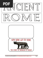 Ancient Rome Lapbook Templates