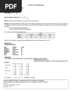 Minitab Demonstration For Chi-Square Goodness of Fit Test and Chi-Square Test of Independence