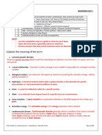 Answering Unit 1 - Biology (Ed Excel)