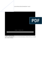 Manual de Instalación de Windows y Linux