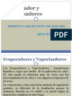 Evaporador y Vaporizadores