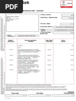 Extras de Cont / Account: 2. Valuta / Currency 3. Data Extras / Statement Date